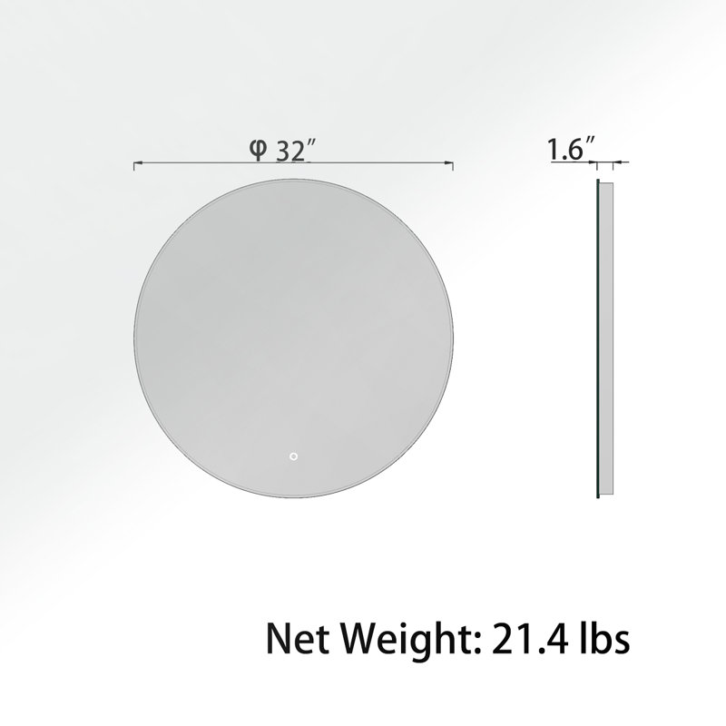 Orri Round Mirror, 36" x 36"