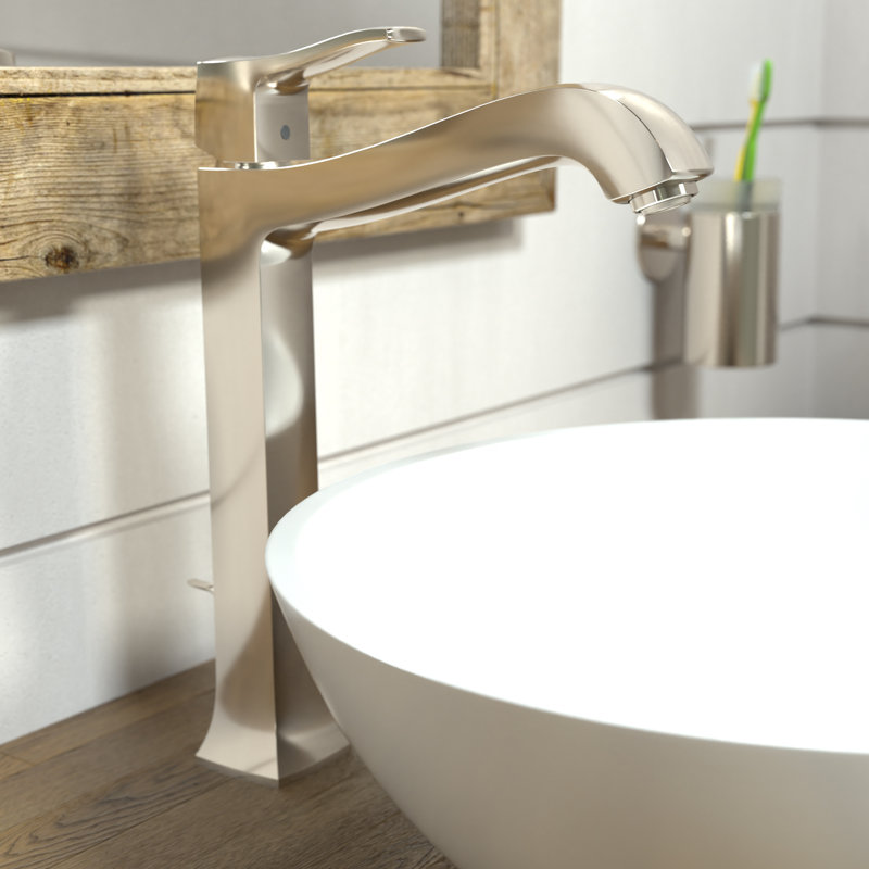 Metris C Single Hole Bathroom Faucet, Polished Nickel