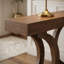Console 43,31 pouces pour le vestibule, table de ferme en bois