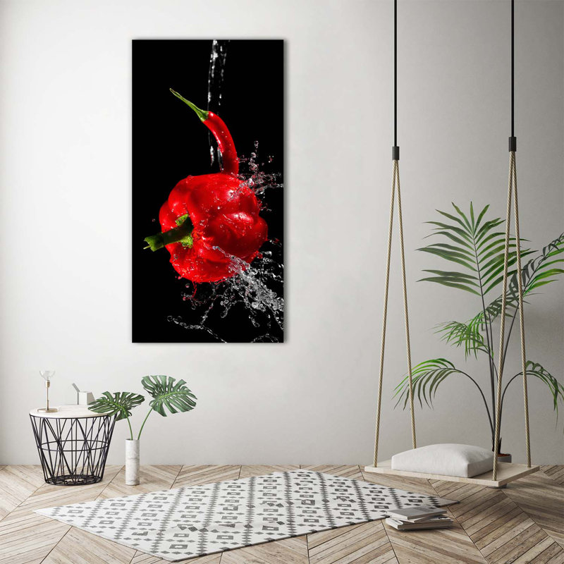Two Peppers - Wrapped Canvas Print