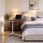 C Table and Wheel Side Table