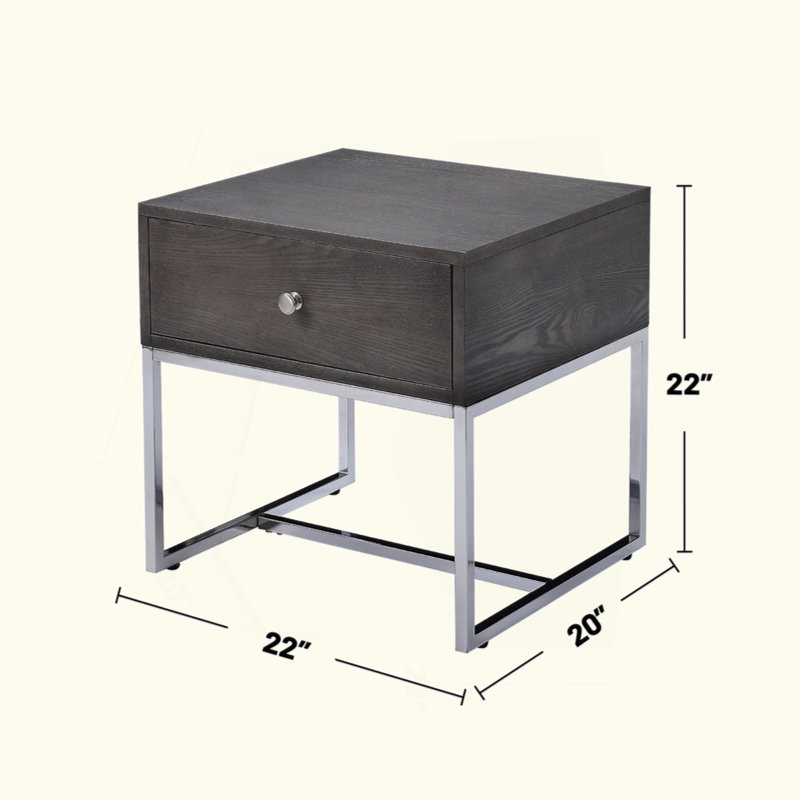 Rectangular End Table With 1 Drawer