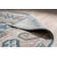 Green Hand-Knotted Wool Lattice Linked Lozenges Geometric Modern Contemporary Carpet Rug-1180840070