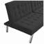 Canapé-lit convertible en simili lin 68,1 po x l 32,9 po x H 32,3 po