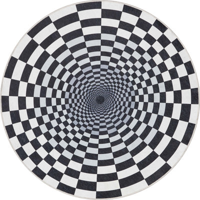 Tapis noir / blanc Kehr