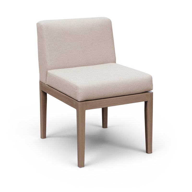 Chaise d'appoint de terrasse en tissu Solace Performance, Beige