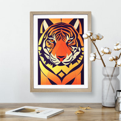 Tiger No.1 Abstract - Framed Print