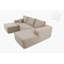 Canapé modulaire Cloud avec méridienne en U et assise profonde pour un confort ultime, aucun assemblage requis.-5640355