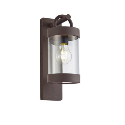 Dublin 33cm H Outdoor Wall Lantern with Dusk to Dawn