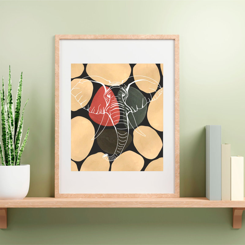 Abstract Elephant - Print on Plastic / Acrylic