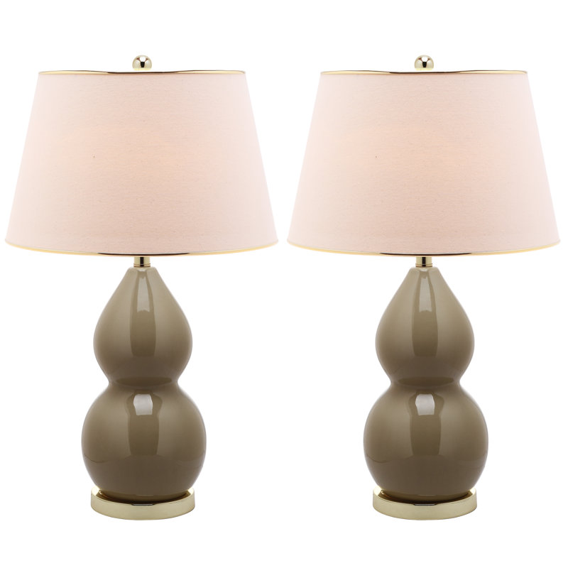 Ceramic Table Lamp, Taupe