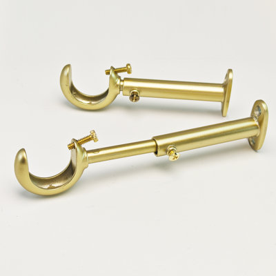 1.12" Adjustable Brackets Curtain Rod Brackets(set Of 4)
