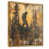 Toile avec cadre flottant or