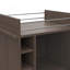 Chariot-bar Dukat, deux tablettes, six supports à vin intégrés, quatre roulettes-1131478209