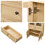Grande armoire de rangement à tablettes multiples avec arche rétro-1497103079