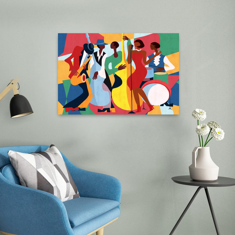 Art contemporain contemporain abstrait, H 16 po x l 24 po