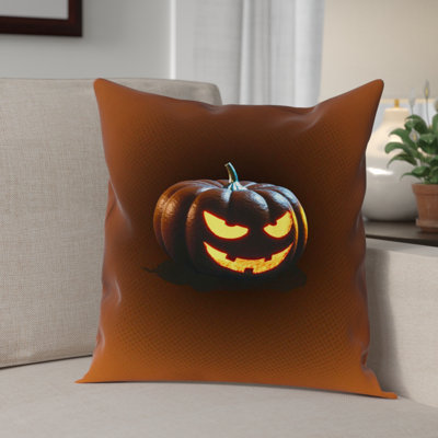 Coussin décoratif d’intérieur jack-o-lantern