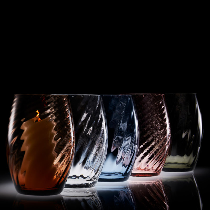 Quinn Hurricane Candle Holder, Clear