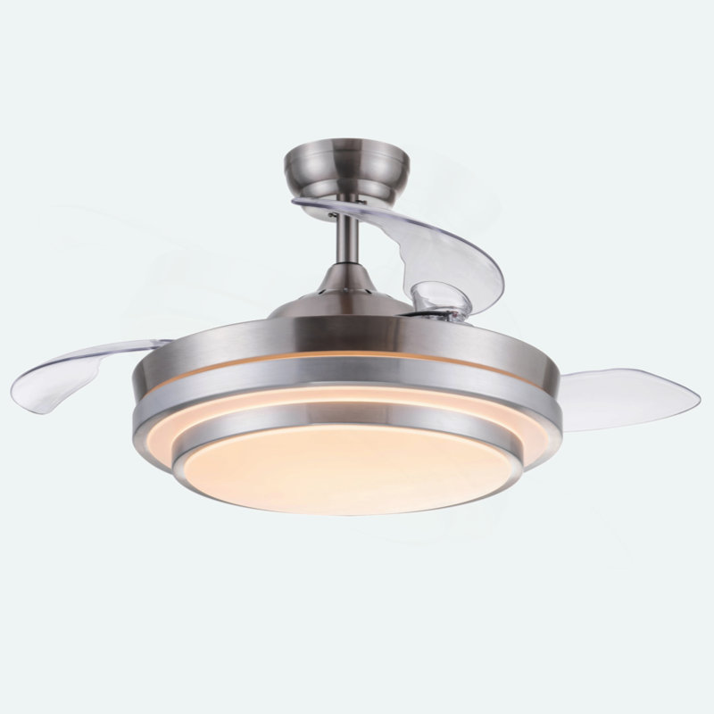 42 In. Retractable Ceiling Fan With Remote Control