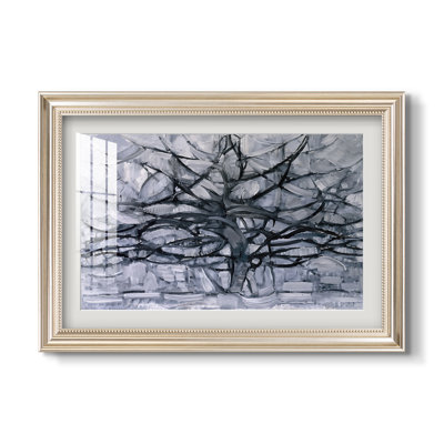 The Gray Tree, 1911-Piet Mondrian-Custom Framed Print
