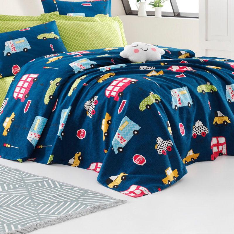 Caracara Cotton Abstract Bedspread, 200 x 235 cm Bedspread