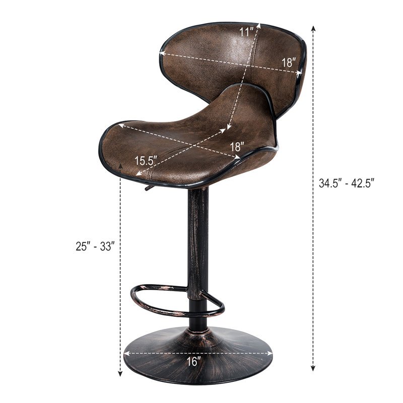 Tabouret de bar rotatif Worsley