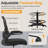 Mesh Drafting Chair with Adjustable Footrest and Lumbar Support-279025761-279025760