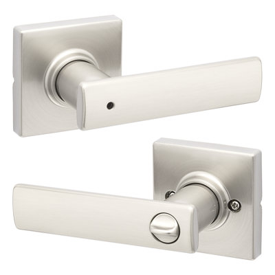 Breton Privacy Door Lever with Breton Rosette