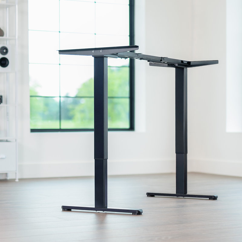 VIVO Electric Dual Motor Standing Desk Frame, E-200 Series, Black