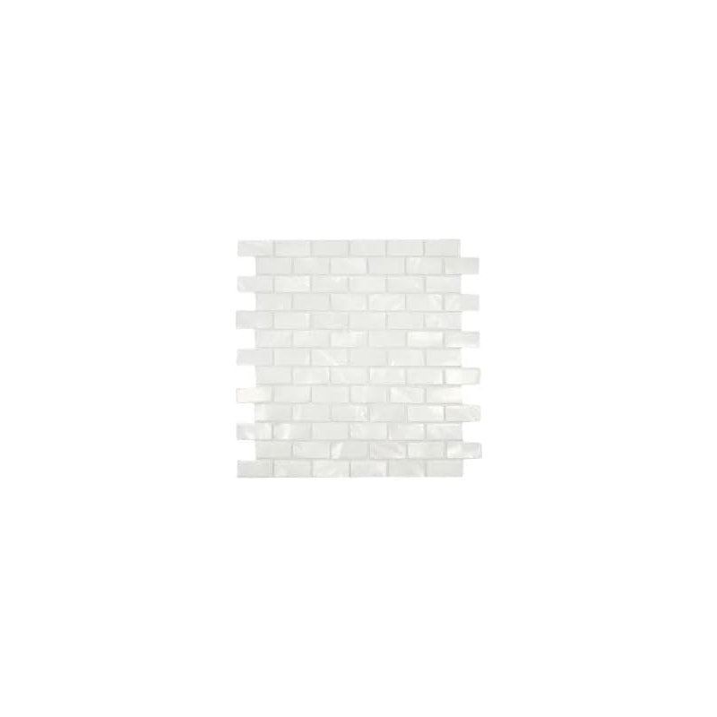 CNK Tile White 1X2 Tile