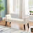 Linen Upholstered Bench
