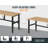 60" W x 22" D Folding Workbench, Adjustable Height 30.7"–40" H, 2,000 lb. Capacity, Rubberwood Top Work Table for Garage, Workshop & Office-650396445