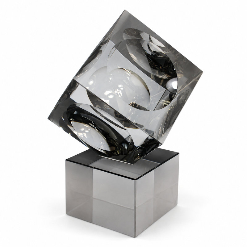 6.89'' H Modern Geometric Crystal Tabletop Sculpture