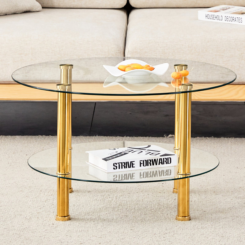 Table basse Contemporary, Doré