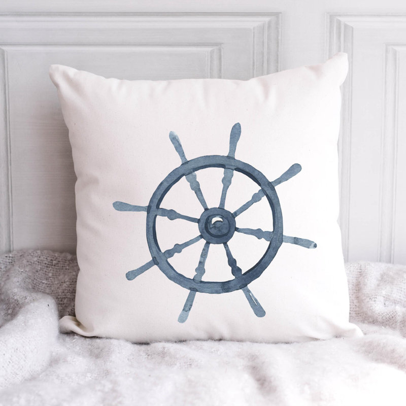 Nautical Sea Life_762 - Coussin décoratif avec coussin décoratif, H 18 po x l 18 po