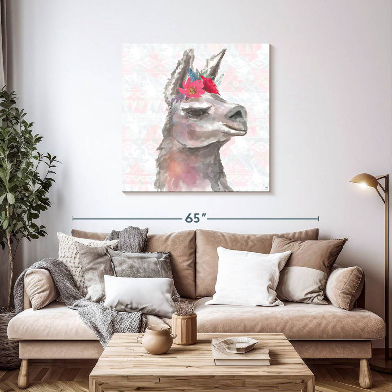 Crowle Boho Poppies And Llama