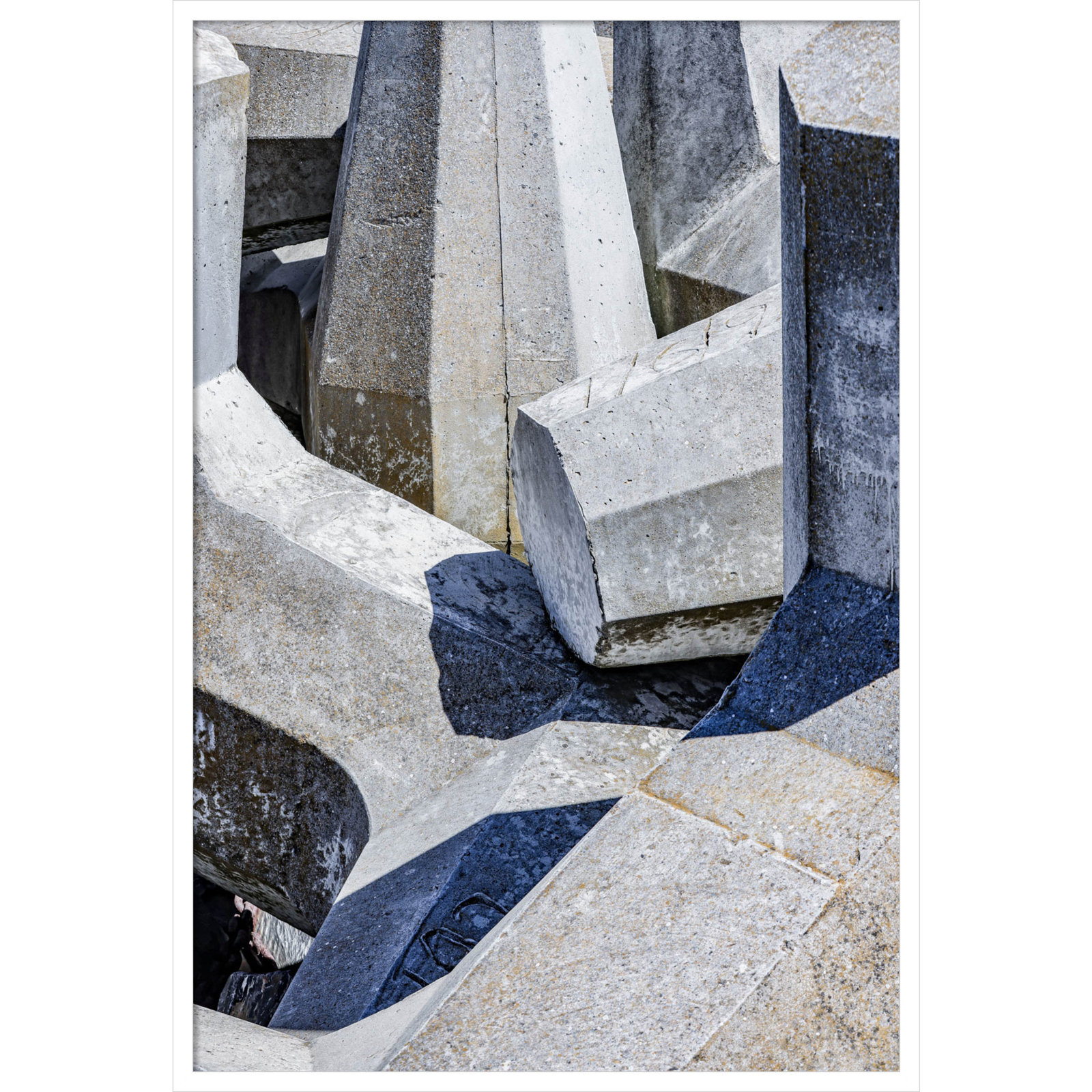 Pankow "Geometric 02" Print, White, 41" H x 28" W