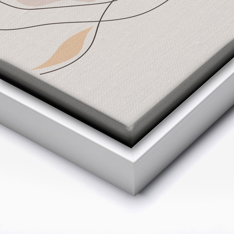 Dessin de femme enceinte n ° 2, Canvas, White Framed, 16"H x 20"W