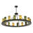 Rustic Lodge 16 - Light Wagon Wheel Chandelier