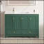 Meuble-lavabo vert 48 po avec lavabo en résine, rangement abondant, portes et tiroirs à fermeture en douceur-1120015765