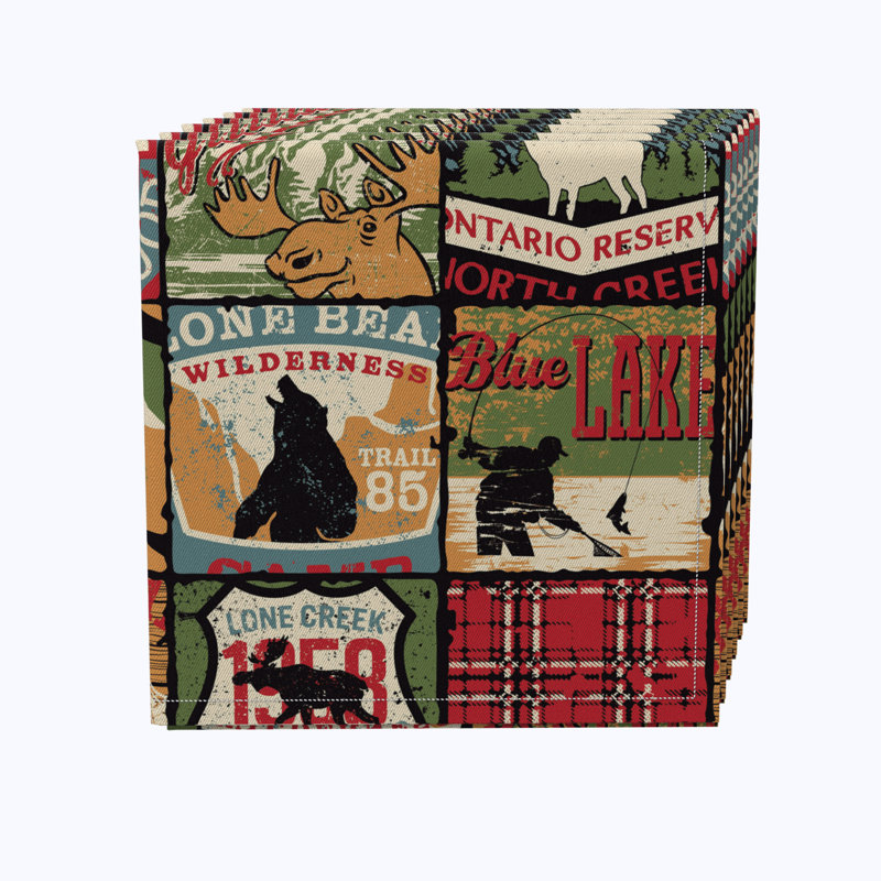 100% Cotton No Pattern Rectangle Napkin