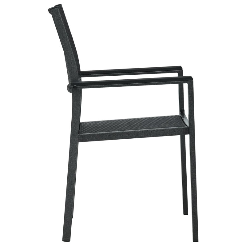 Chaise de patio Malerie, 2, Noir
