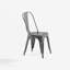 Ensemble de 2 chaises de salle à manger industrielles en métal de 18 pouces de hauteur, empilables à l'intérieur, à l'extérieur, légères, faciles à nettoyer, faciles à assembler, au design moderne et durable, pour bar de cuisine