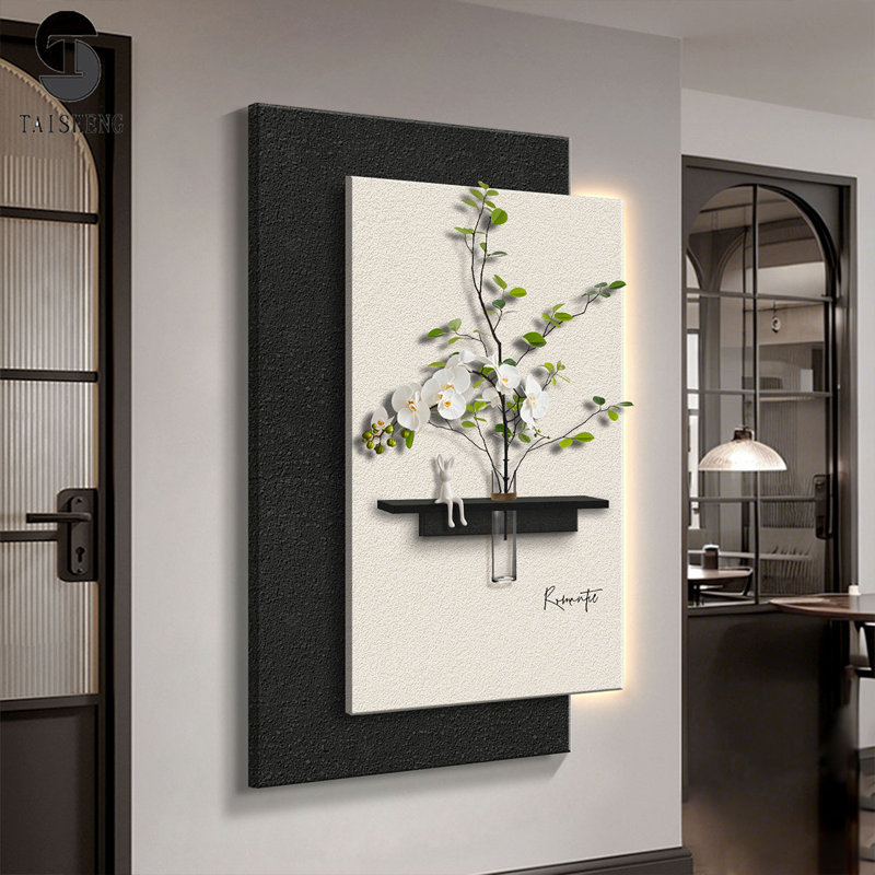 Art mural moderne moderne minimaliste en grès, H 55,12 po x l 31,5 po x P 1,97 po