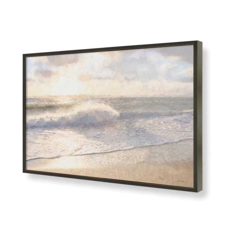 «Sun and Sand» par Lori Deiter, reproduction d'art, L 36 x H 24, Noir, Impression encadrée