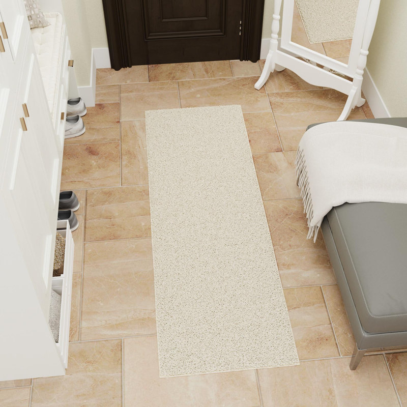Polypropylene Plastic Non-Slip Bath Rug, Runner 23.6" x 59"