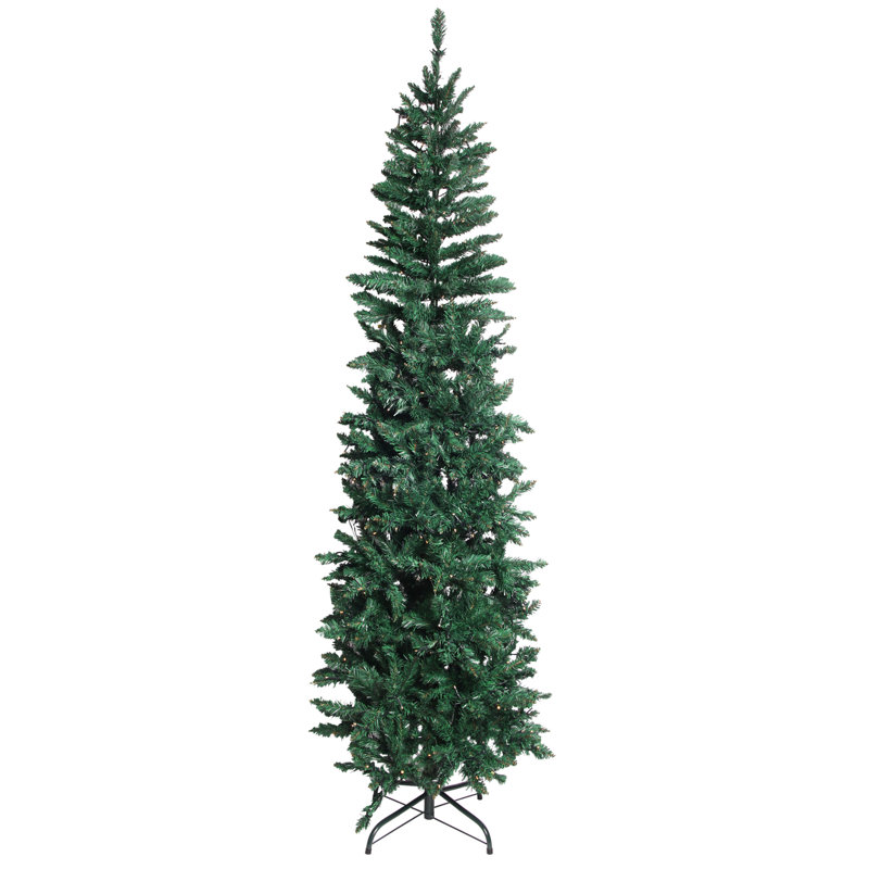 Arbre de Noël artificiel éclairé 6,5 pi