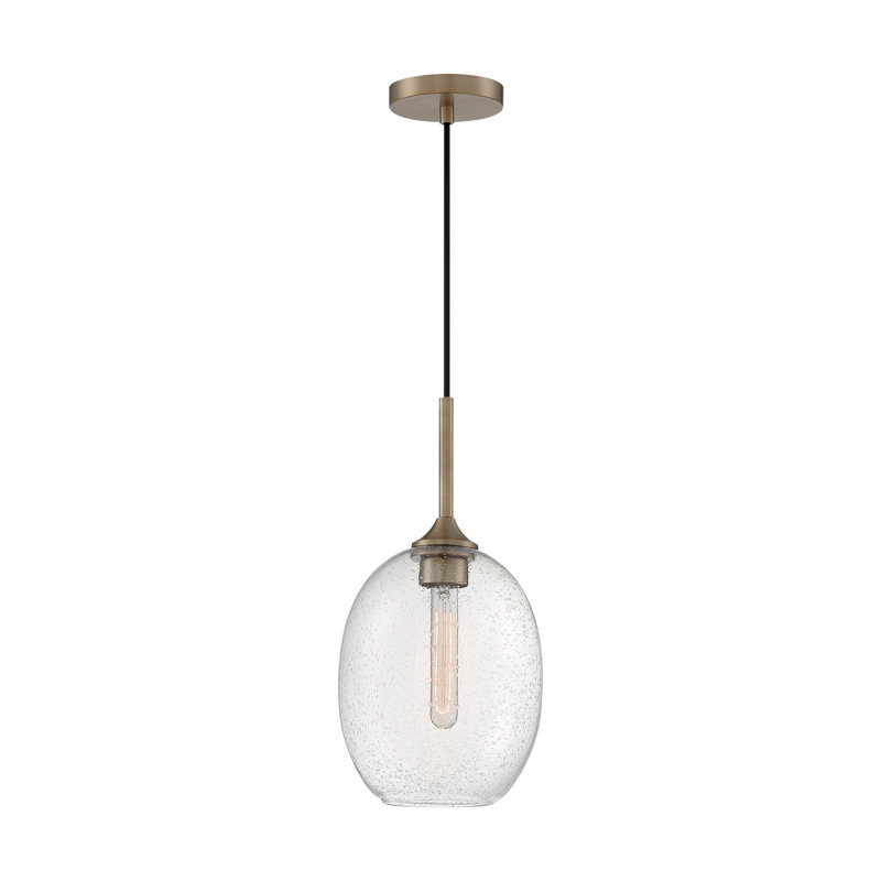 Paule 1 - Light Single Pendant, Burnished Brass, 17" H x 8.38" W x 8.38" D