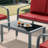 Outdoor Patio Furniture Set, 4 Piece Conversation Set with Chair, Coffee Table, Loveseat and Cushion-343010888