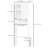 Over Toilet Shelf Organizer, White Wood Bathroom Cabinet With Removable Panel Toilet, Storage Detachable Board